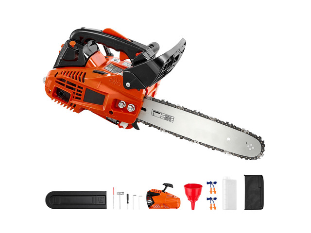 VEVOR Gas Powered Chainsaw 12 Inch 25.4CC 1HP 2 Stroke Engine Gas Chainsaw, for Wood Cutting, Tree Trimming & Land Clearing, Throttle-Synced Choke,...