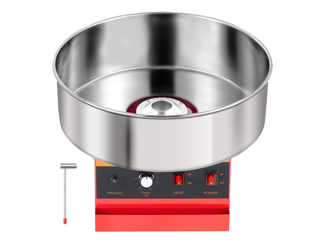 VEVOR Cotton Candy Machine Commercial 1000W Electric Candy Floss Maker Red, Ideal for Home, Carnival, Birthday, Family Party, Easy Use with 20.5 in...