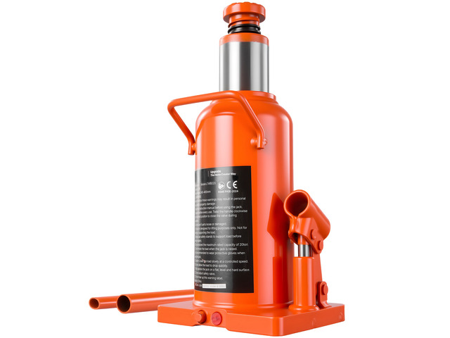 VEVOR Hydraulic Bottle Jack 20 Ton (44092.5 lbs) 9.65'-18.31' Lifting Range, for Construction Vehicle, Heavy-Duty Truck, Bus, Auto Repair and House...