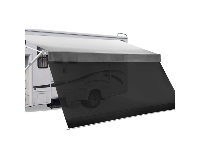 VEVOR Manual RV Awning Complete Kit & Sunshade Screen, 18.12FT Retractable RV Awning with Aluminum Alloy Frame & Waterproof Fabric, Outdoor Camping...