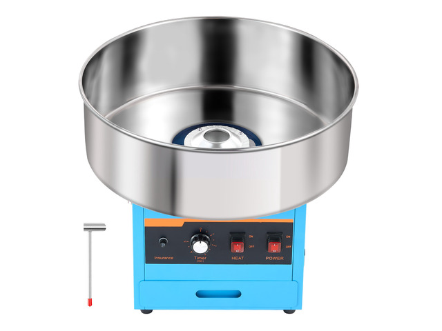 VEVOR Cotton Candy Machine Commercial 1000W Electric Candy Floss Maker Blue, Ideal for Home, Carnival, Birthday, Family Party, Easy Use with 20.5...
