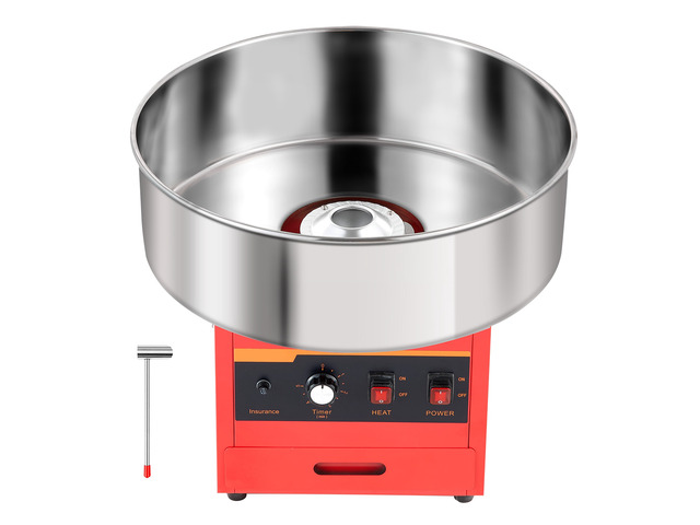 VEVOR Cotton Candy Machine Commercial 1000W Electric Candy Floss Maker Red, Ideal for Home, Carnival, Birthday, Family Party, Easy Use with 20.5 in...