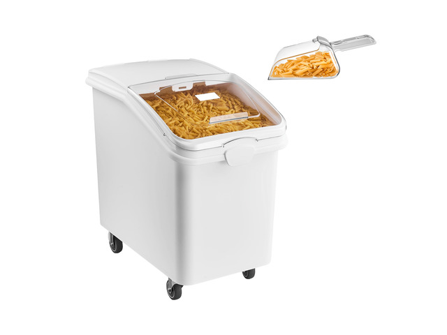 VEVOR Rice Storage Container 198 lbs/31.7 Gallons Dog Food Dispenser Bin, for Kitchen Pantry, 120L Large Grain Cereal Flour Ingredient Storage Bin,...