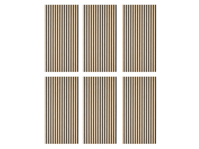 VEVOR Wood Wall Panels, 47.2 x 23.6 in, Acoustic Slat Panels, Oak Finish, Sound Absorbing for Living Rooms, Bedrooms, Offices, Studios, Interior...