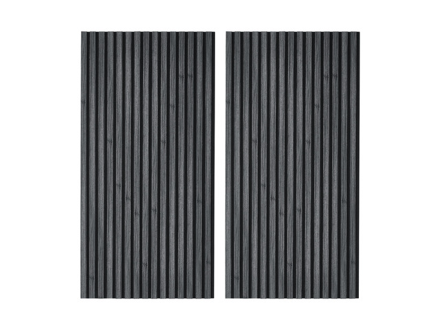 VEVOR Wood Wall Panels, 47.2 x 23.6 in, Acoustic Slat Panels, Black Oak, Sound Absorbing for Living Rooms, Bedrooms, Offices, Studios, Interior...