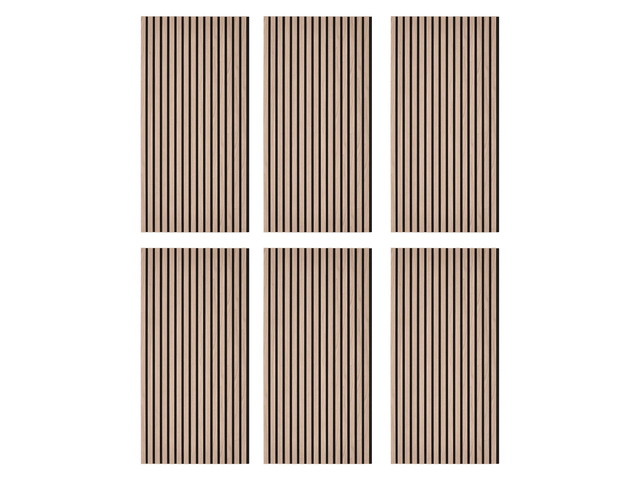 VEVOR Wood Wall Panels, 47.2 x 23.6 inches, Acoustic Slat Panels, Walnut, Sound Absorbing for Living Rooms, Bedrooms, Offices, Studios, Interior...