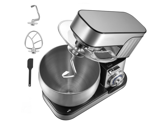 VEVOR 7.4 Qt Tilt Head Stand Mixer 500W Electric Dough Mixer, 6 Speeds with Pulse Food Kitchen Mixer with Stainless Steel Bowl, Splash Guard, Dough...