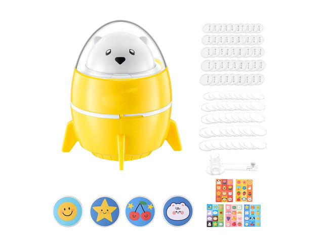 VEVOR Button Maker Machine, 2.25' / 58 mm, Plastic Pin Badge Maker with 50pcs Button Parts and Pre-Printed Pattern Paper, Circle Cutter, Compact...