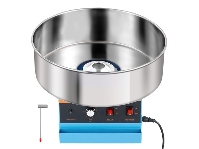 VEVOR Cotton Candy Machine Commercial 1000W Electric Candy Floss Maker Blue, Ideal for Home, Carnival, Birthday, Family Party, Easy Use with 20.5...