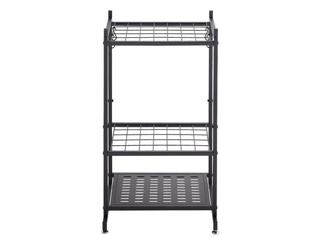 VEVOR Garden Tool Organizer, 35 Slots with Hooks, Metal Garage Storage Rack, for Rakes/Shovels/Brooms, Yard Utility Tool Holder for...