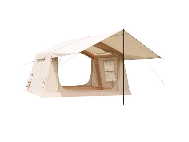 VEVOR Inflatable Tent for Camping 2-4 Person Blow Up Tent with Hand Pump, for Family Outdoor Glamping, Waterproof 420D Oxford, Easy Setup Air House...