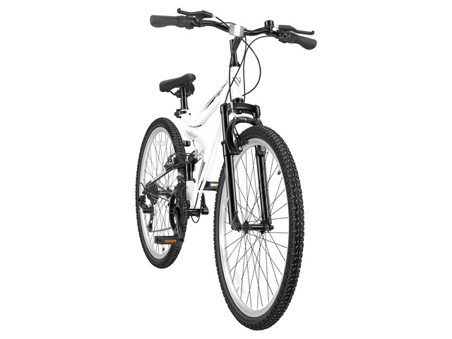 VEVOR Mountain Bike for Men and Women 27.5 in Outdoor Bicycle 18 Speeds, Adult Bikes, Full Suspension, Adjustable Saddle, All-Terrain Tires, High...