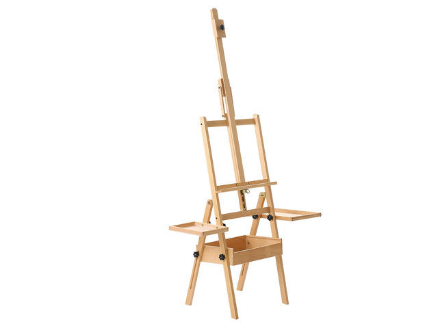 VEVOR Studio H-Frame Easel Holds Canvas Up to 35.43' Solid Beech Wood Frame, For Artists Painting, Adjustable Height & Angle, Multi-Function Wooden...