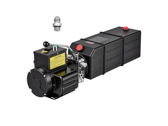 VEVOR 15 Quart Hydraulic Pump, 2.2KW Hydraulic Motor Dump Trailer Pump Single Acting, 3200 PSI Max Relief Pressure, 1.7 GPM Flow Rate, AC220-240V...