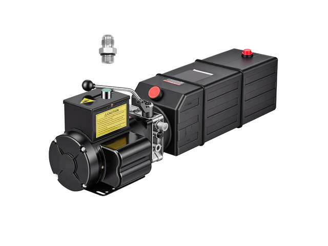 VEVOR 14 Quart Hydraulic Pump, 2.2KW Hydraulic Dump Trailer Pump Single Acting, 3200 PSI Max Relief Pressure, 1.7 GPM Flow Rate, AC220-240V...
