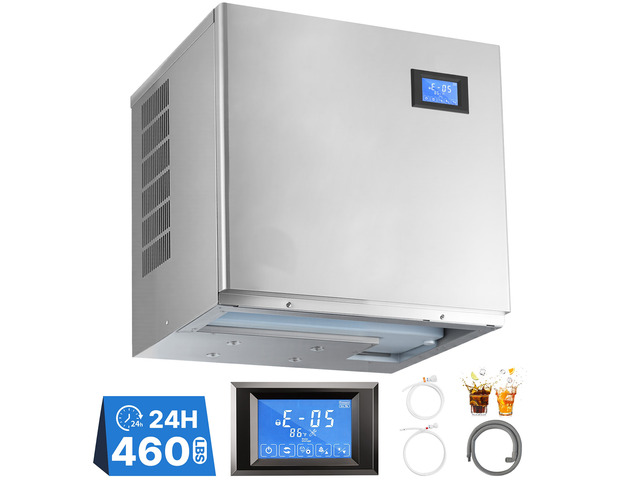 VEVOR Commercial Ice Maker Machine 460 Lbs/24H Stainless Steel Head Only, Ice-Making for Restaurant Bar Cafe Hotel, Ice Ready in 15 Mins, with...