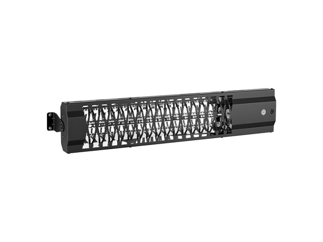 VEVOR Infrared Heater 1500W Electric Space Heater for Outdoor Use Black, Remote, Panel & Side Switch Control, Cold-Rolled Steel, Easy Installation,...