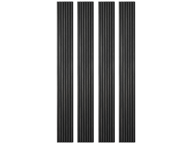 VEVOR Wood Wall Panels, 96.1 x 11 inches, Acoustic Slat Panels, Black Oak, Sound Absorbing for Living Rooms, Bedrooms, Offices, Studios, Interior...