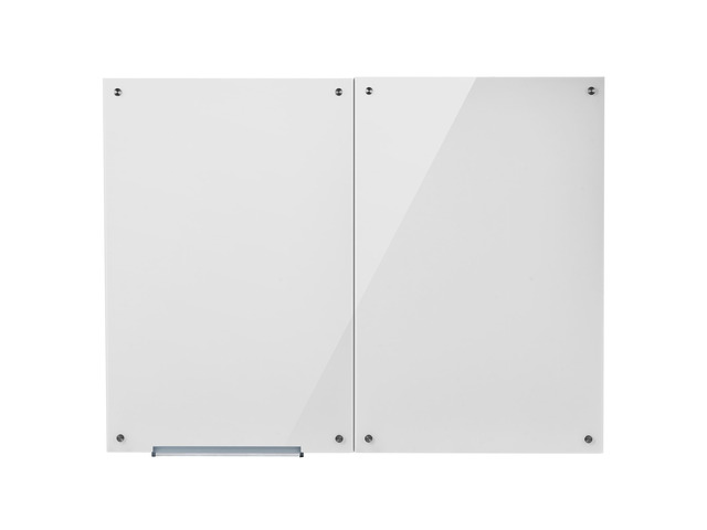 VEVOR Glass Dry Erase Board 2 Pack 35.4 x 23.6 in White Magnetic Whiteboard, Wall-Mounted, Frameless, Thick Tempered Glass, with Markers, Magnets...