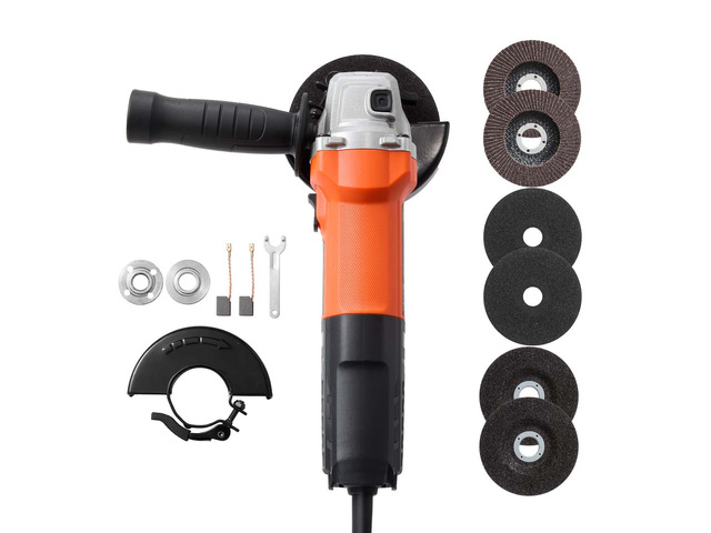 VEVOR Angle Grinder, 4.5' Electric Grinder Power Tool, 1400W 13Amps 3000 - 12000RPM Variable Speed Angle Grinders with 2 Cutting Wheels, 2 Grinding...
