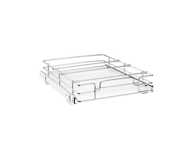 VEVOR Pull Out Cabinet Organizer 12.4'W x 16.54'D Steel Slide Out Drawers, for Kitchen Bathroom Pantry Home Organization, Chrome-Plated Finish,...