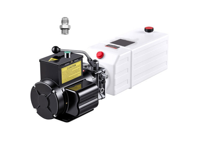 VEVOR 10 Quart Hydraulic Pump, 2.2KW Hydraulic Dump Trailer Pump Single Acting, 3200 PSI Max Relief Pressure, 1.7 GPM Flow Rate, AC220-240V...