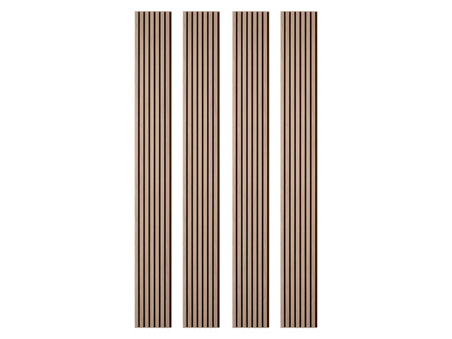 VEVOR Wood Wall Panels, 96.1 x 11 in, Acoustic Slat Panels, Walnut Finish, Sound Absorbing for Living Rooms, Bedrooms, Offices, Studios, Interior...