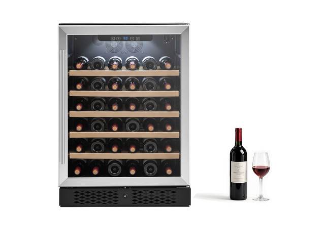 VEVOR 24 inch Wine Fridge 52-Bottle Wine Cooler Refrigerator for Home Bar, Under Counter Built-in or Freestanding Compressor Wine Cellar, with...