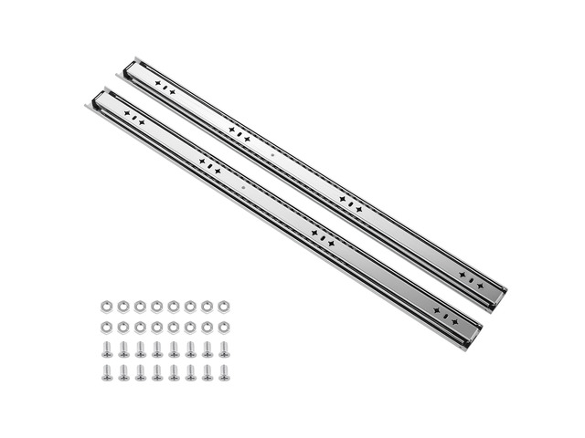 VEVOR Heavy Duty Drawer Slides, 30 inch 265 lbs Load Side Mount Rails, for Cabinets, Kitchen, Workbench, RV, 3-Fold Full Extension Ball Bearing...