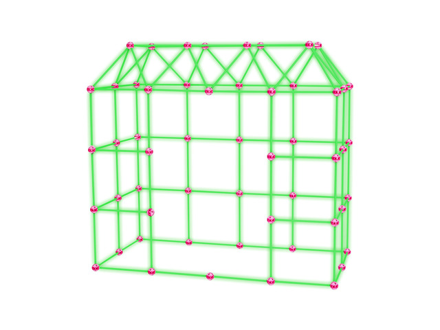 VEVOR Glow-in-the-Dark Fort Building Kit for Kids, 140PCS STEM Builder Toys, for 4 5 6 7 8+ Year Old Boys Girls, Upgraded Balls, Ring & Ball Toss,...