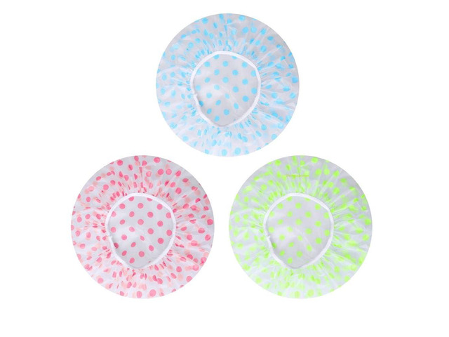 Shower Cap, 3 Pcs Waterproof Reusable Shower Caps Bath Hair Hat for Women Men Kids, for Shower, Makeup, Hair Care, Cooking and Cleaning