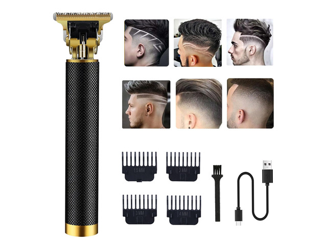 ViewSonic Hair Clippers for Men - Cordless Electric Hair Trimmer Beard Trimmer Shaver, Zero Gapped Edgers with Guide Combs, Black
