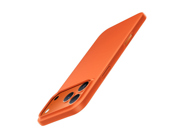 For iPhone 17 Pro Case Thin 6.3' Velvety Matte Orange Hard Bayer PC Material for iPhone 17 Pro Phone Case, OriginFit, Anti-scratch,Ultra Slim...