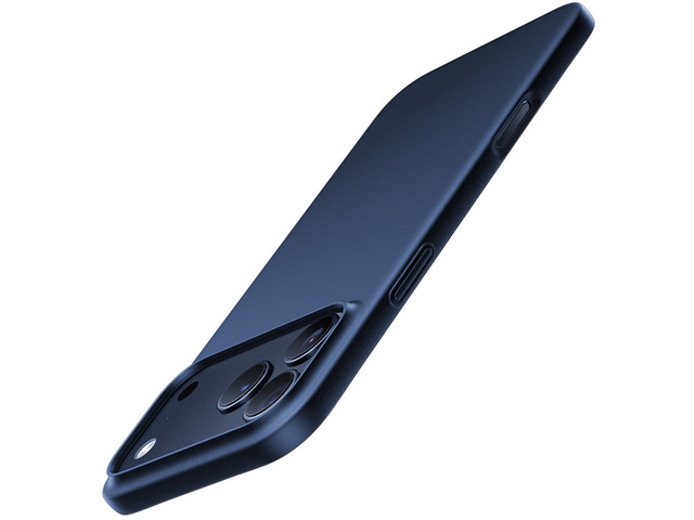 For iPhone 17 Pro Case Thin 6.3' Velvety Matte Blue Hard Bayer PC Material for iPhone 17 Pro Phone Case, OriginFit, Anti-scratch,Ultra Slim...
