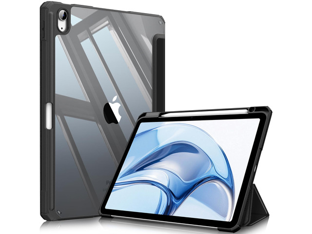Fintie Clear Case for iPad Air 11-inch & iPad Air 5th/4th Generation 10.9' Hybrid Slim Design, Shockproof Cover with Transparent Back Shell &...