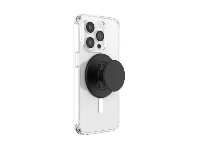 PopSockets Phone Grip for MagSafe, Magnetic Holder- Black Removable, For Kindle / Android / iPhone, With Magnet, Black, Create a Mobile Phone Outfit