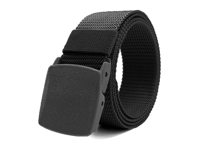 Vyxoran Nylon Belts for Men Military Tactical Slide Plastic Buckle Belt Adjustable No Holes Canvas Web Belt Outdoor