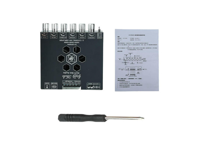 2 1 Channel High Power Subwoofer Amplifier XY DP600H Dual TPA3255 Chip DC 19 51V 10A Bluetooth AUX U Disk Input Cooling Fan