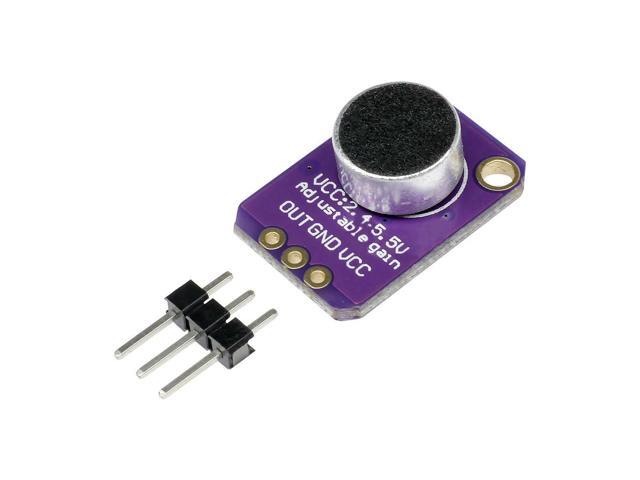 GY-MAX4466 MAX4466 Electret Microphone Amplifier Module Adjustable Gain OUT GND VCC Amplifier Board 2.4-5V DC