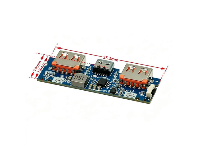 Micro/Type-C USB 5V 2.4A Dual USB Boost Charger Board Mobile Power Bank Accessories For Phone DIY