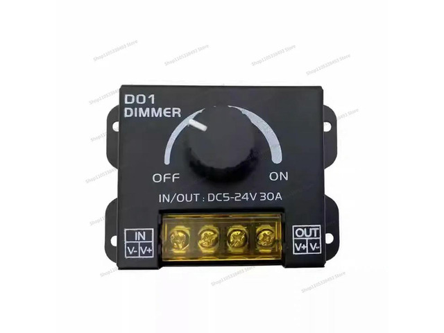 For Voltage DC5-24V RF 14 Key 30A Dimming Controller, Stepless Brightness Adjustment, Knob