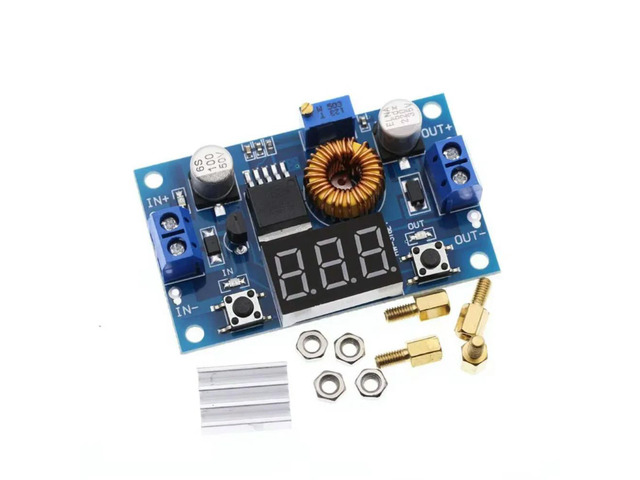 10pcs/lot Module XL4015E 5A High Power 75W DC-DC Adjustable Buck Module Far Beyond 2596 with Voltage Display