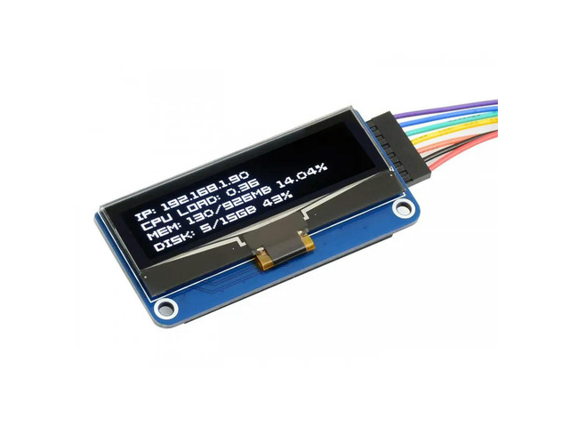 Waveshare 128×32, 2.23inch OLED display HAT for Raspberry Pi