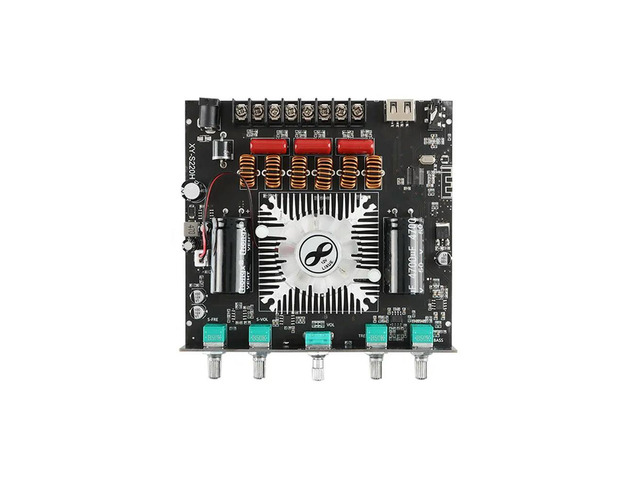XY-S220H TDA7498E 2.1 Channel BT 5.1 Subwoofer Amplifier Board 160WX2+220W Power Audio Stereo Amplifier Board Bass AMP