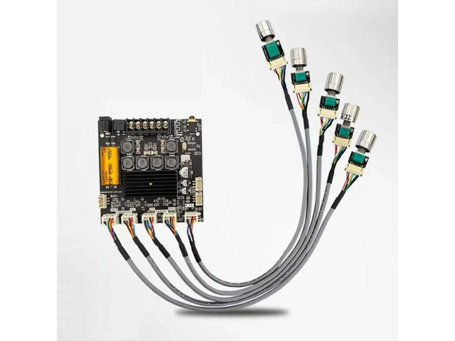 ZK-TB21F 2.1 Channel Bluetooth Power Amplifier Board Module Stereo Subwoofer TPA3116 Potentiometer Lead-Out Audio Accessory