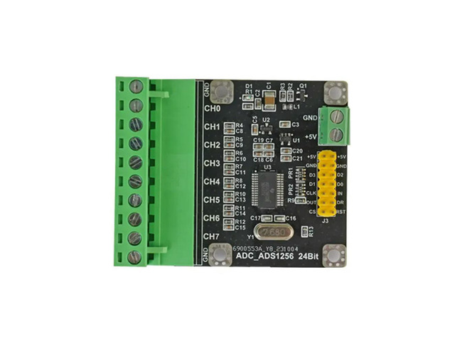 For ADS1256 Module 8 Channels 24-bit High-precision ADC Data Acquisition Module Analog-to-digital Converter Acquisition Card