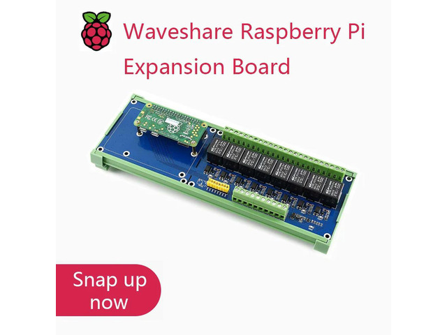 Raspberry Pi expansion board, 8-channel relay module, compatible with RPI A+/B+/2B/3B/3B+, onboard LED indicators, contact form