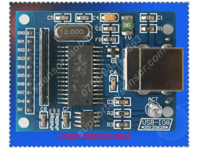 USB Interface 8-channel Digital Input/output Module