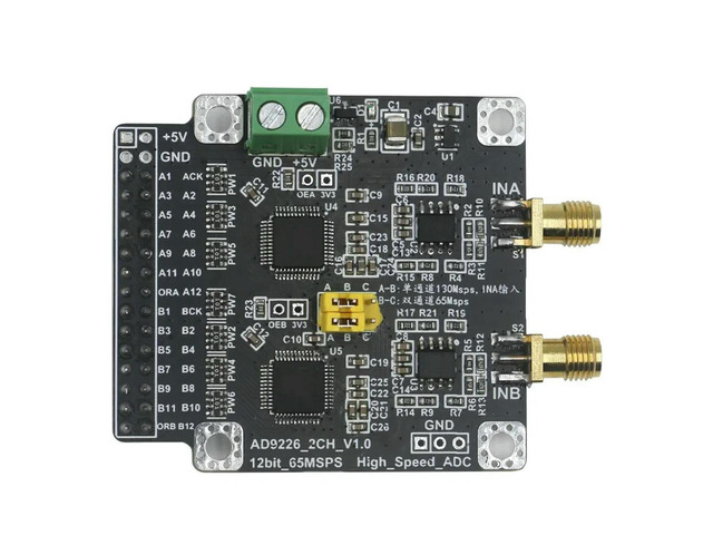 For AD9226 High-speed 12-bit ADC Analog-to-digital Converter Data Acquisition Module Dual 65M Single 130M Sampling