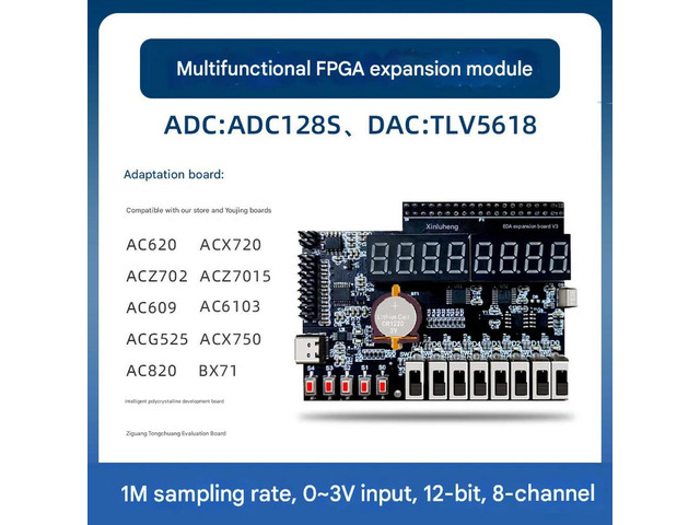 EDA expansion card ZYNQ 0 basic learning FPGA special ACZ7015 702 ADC128S102 TLV5618